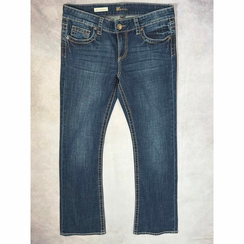 KUT from the Kloth Natalie Bootcut Jeans Size 8 Medium Dark Wash